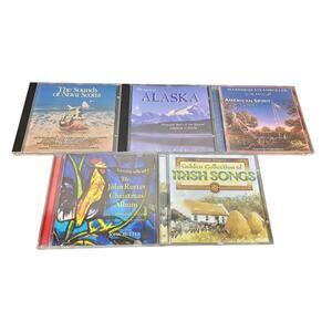 John Rutter Christmas Album + Spirit of Alaska Nature Irish Nova Scotia 5 CD Lot